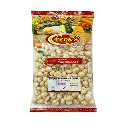 Buy Veena's Phool Makhana 100g at Veenas.com - Online Indian Grocery Store UK