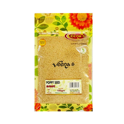 Buy Veena's Poppy Seed 100g at Veenas.com - Online Indian Grocery Store UK