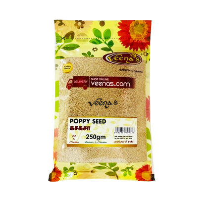 Buy Veena's Poppy Seeds 250g at Veenas.com - Online Indian Grocery Store UK