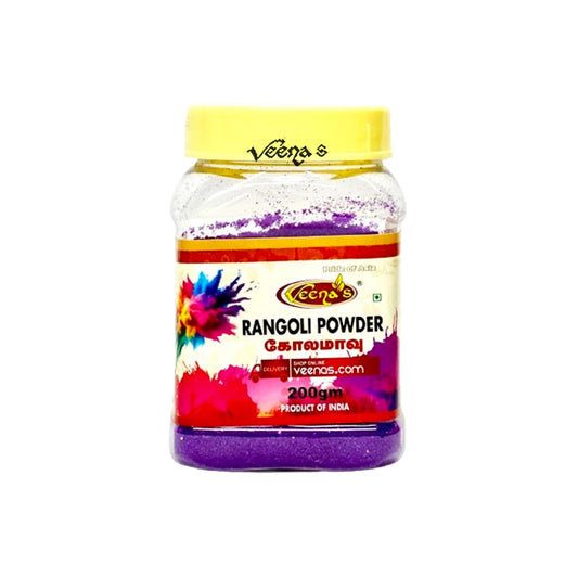 Veena's Purple Rangoli Powder 200g