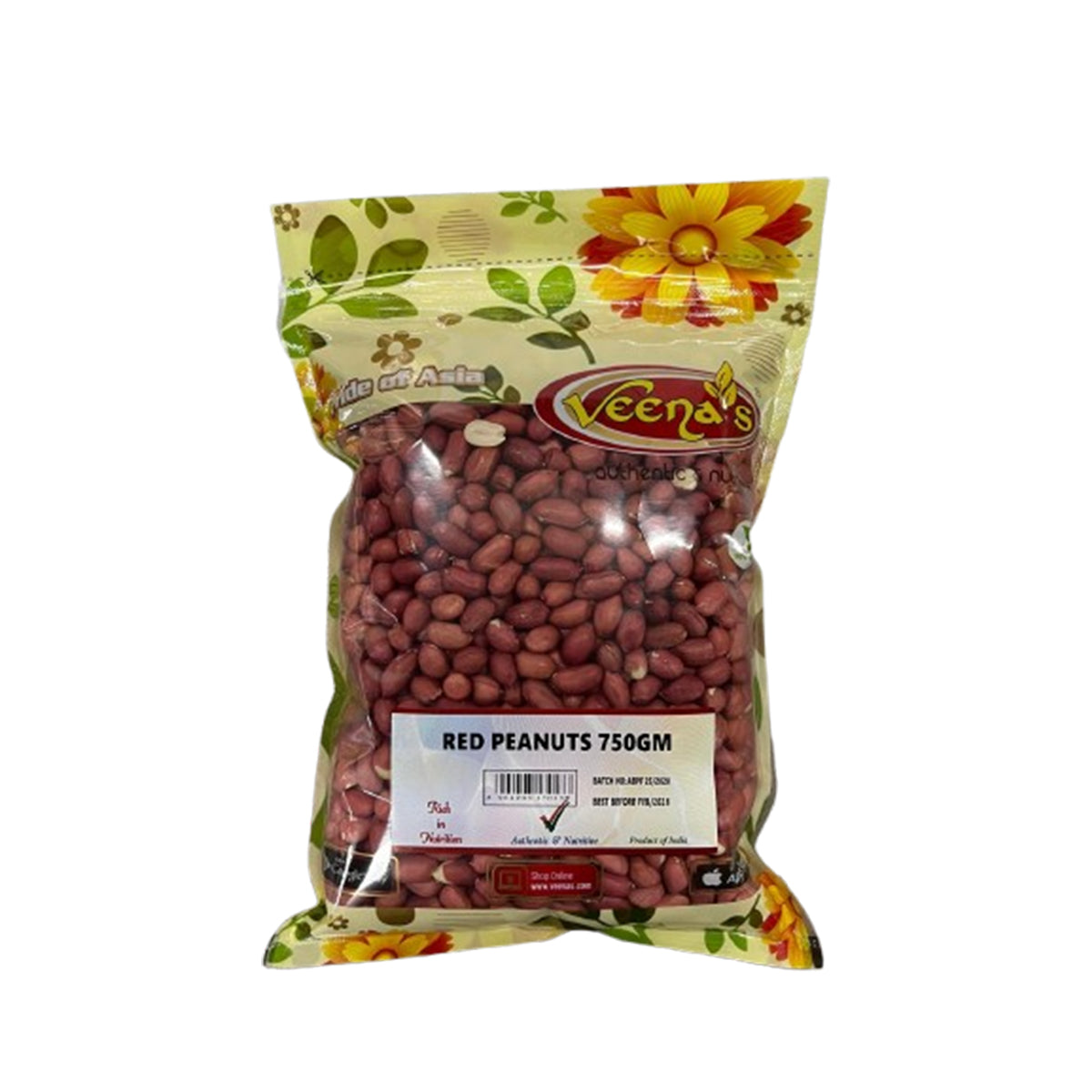 Buy Veena's Red Peanuts 750g at Desicart.co.uk - Online Indian Grocery Store UK