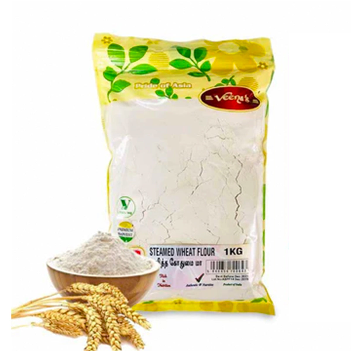Buy Veena's Steamed Wheat Flour 1kg at Veenas.com - Online Indian Grocery Store UK