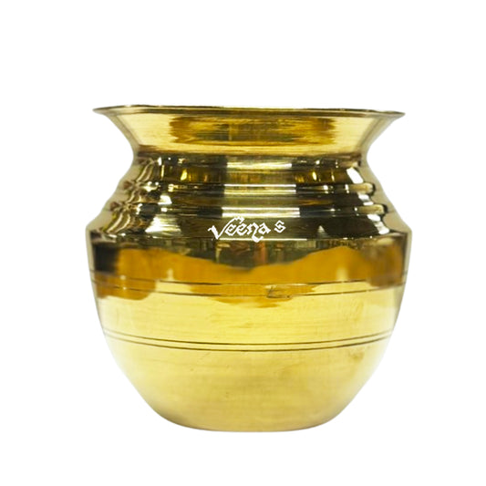 Vego Brass Lota (Size: No. 8) - Classic Design for Rituals, Pooja & Ayurveda Use