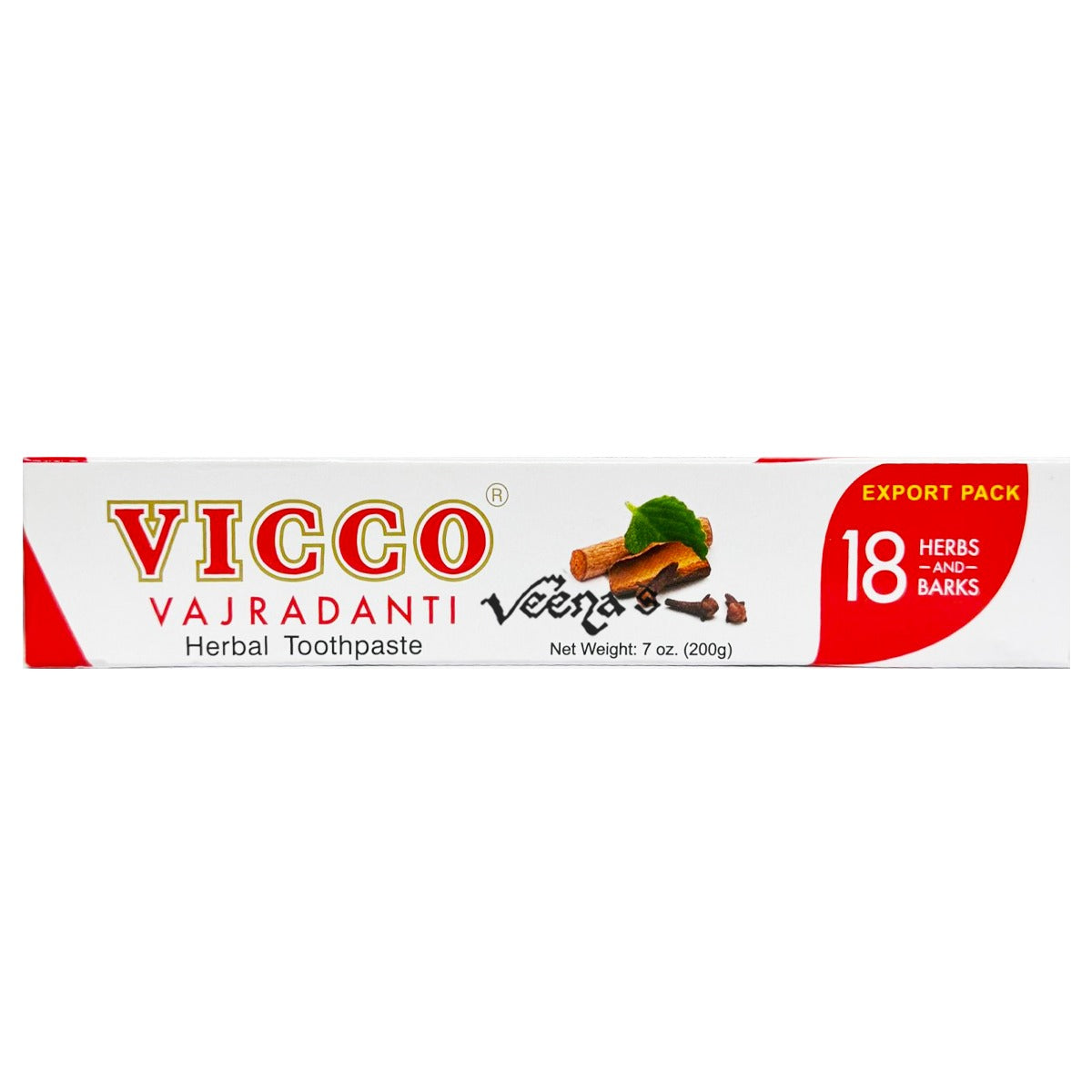 Buy Vicco Vajradanti Toothpaste 200g at Veenas.com - Online Indian Grocery Store UK