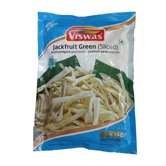 Buy Viswas Green Jackfruit (Sliced) 400g at Veenas.com - Online Indian Grocery Store UK