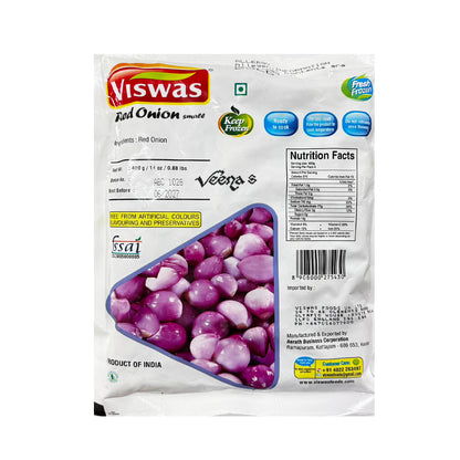 Buy Viswas Red Onion (Small) 400g at Veenas.com - Online Indian Grocery Store UK
