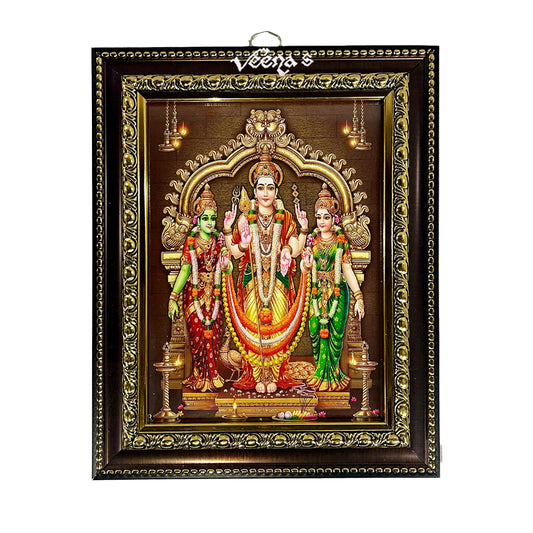 Hindu God Photo Frame (Lord Murugar) (Size 25cm*20.5cm)