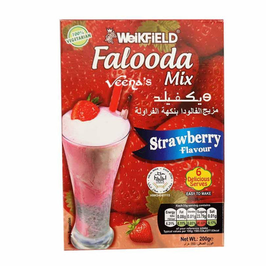 Weikfield Falooda Mix Stawberry 200g - veenas.com