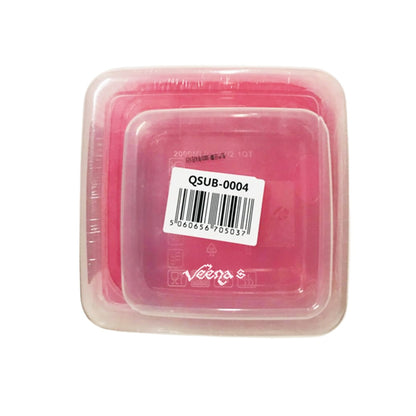 Buy 2Pcs Fresh Box Set PP-Material Capacity 1100ml 2000ml QSUB-0004 at Veenas.com - Online Indian Grocery Store UK