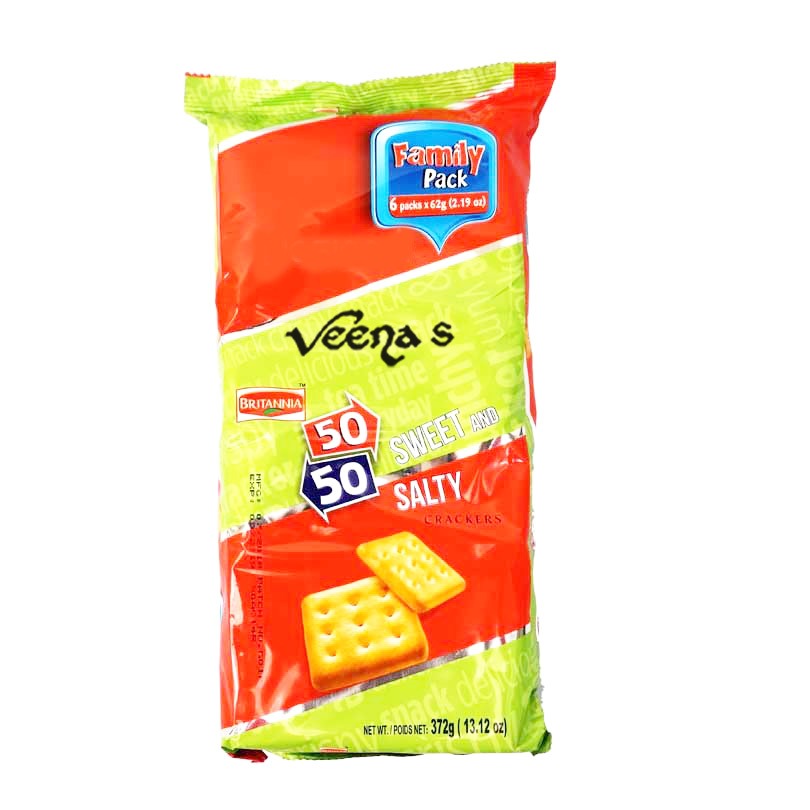 Buy Britannia 50 50 Family Pack 372g at Veenas.com - Online Indian Grocery Store UK