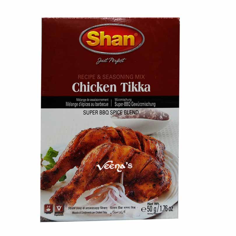 Buy Shan Chicken Tikka Spice Mix 50g at Veenas.com - Online Indian Grocery Store UK