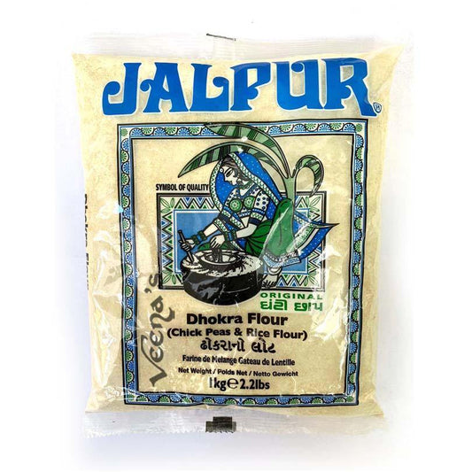 Jalpur Dhokra Flour(Chick Peas & Rice Flour) 1KG - veenas.com
