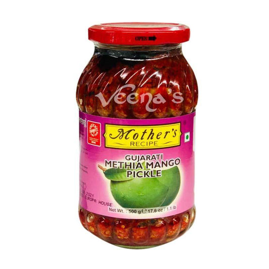 Mother's Recipe Gujarati Methia Mango Pickle 500g - veenas.com