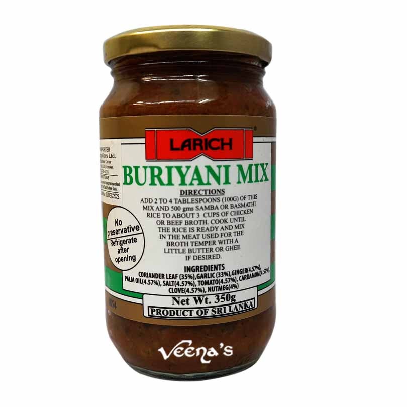 Buy Larich Buriyani Mix 350g at Veenas.com - Online Indian Grocery Store UK
