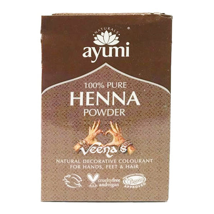 Buy Ayumi  100% Pure Henna Powder at Veenas.com - Online Indian Grocery Store UK