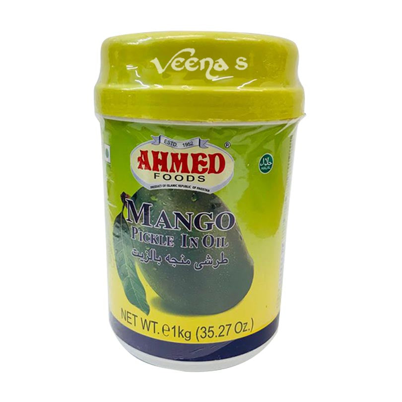 Buy Ahmed Foods Mango Pickle in Oil 1kg at Veenas.com - Online Indian Grocery Store UK