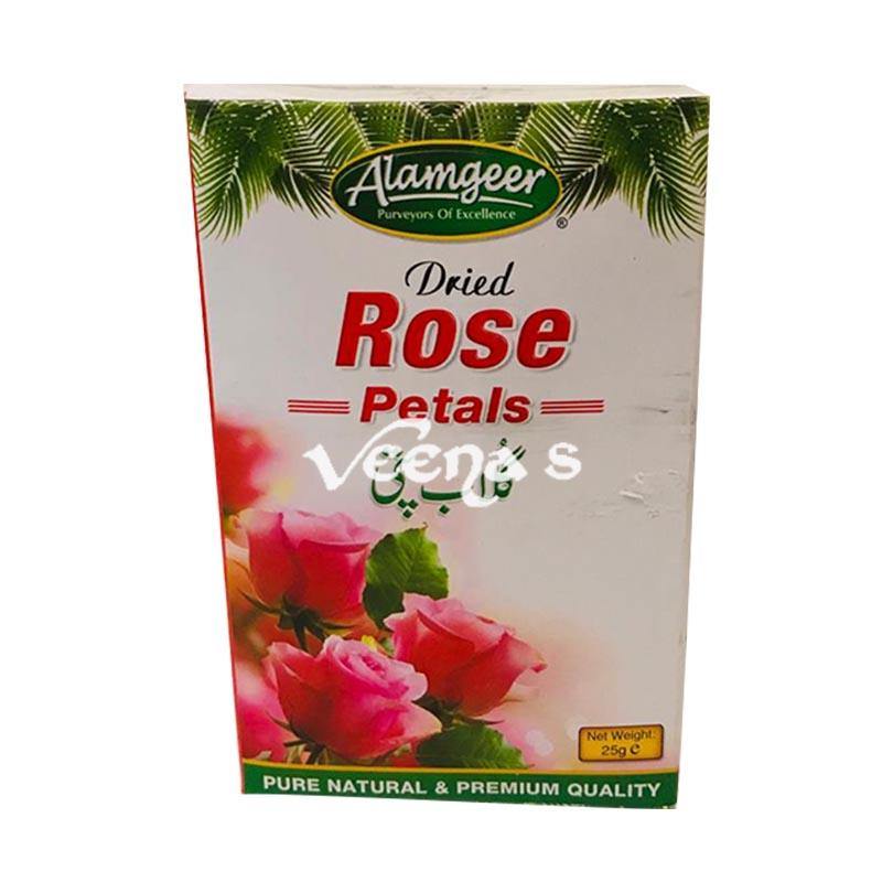 Buy Alamgeer Dried Rose Petals 25g at Veenas.com - Online Indian Grocery Store UK