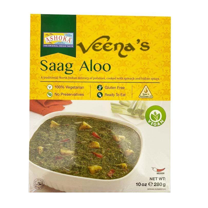 Buy Ashoka Saag Aloo 280g at Veenas.com - Online Indian Grocery Store UK