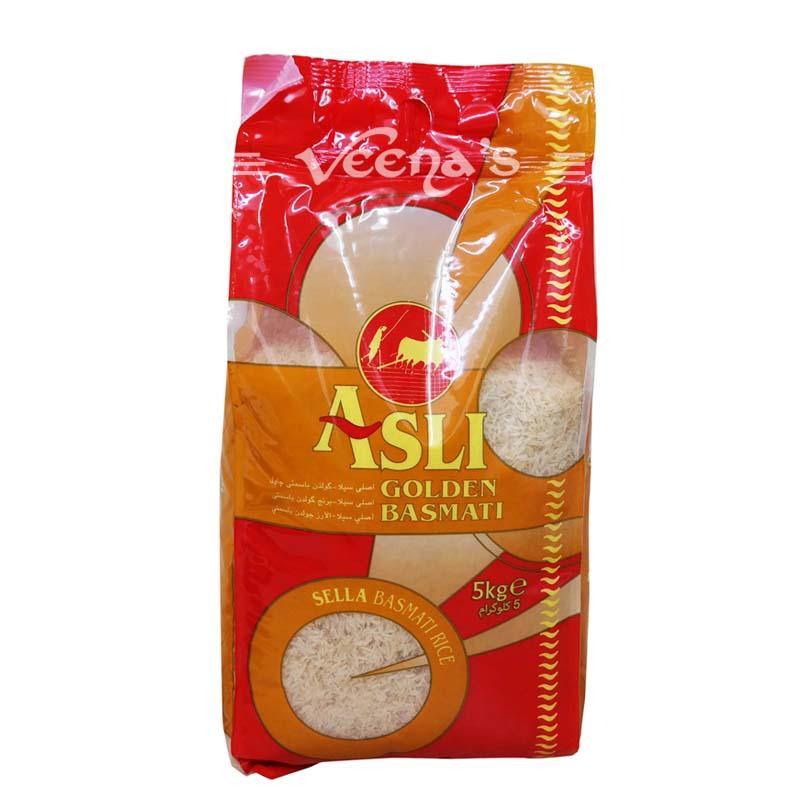 Buy Asli Golden Sella Basmati 5kg at Veenas.com - Online Indian Grocery Store UK