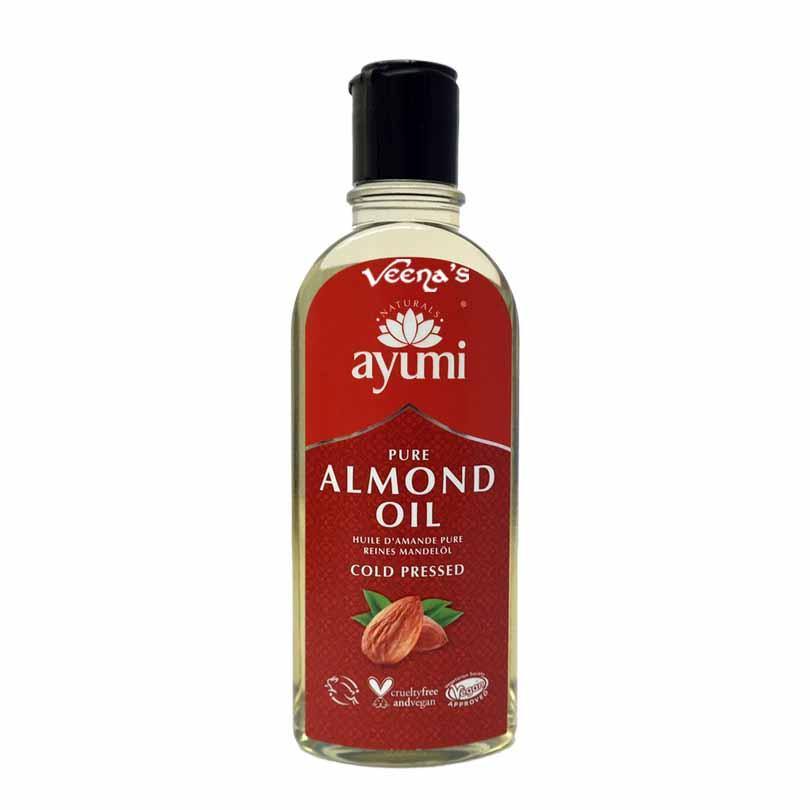 Buy Ayumi Natural Almond Oil Pure 150ml at Veenas.com - Online Indian Grocery Store UK