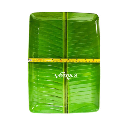 Buy Banana Leaf Type Square Plate (Length:12cm And Breadth:8cm) at Veenas.com - Online Indian Grocery Store UK