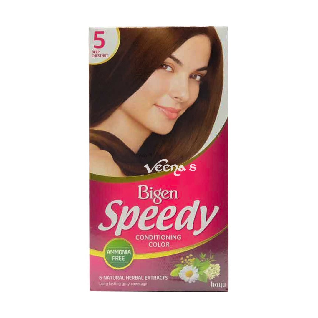 Buy Bigen Speedy Women Deep Chestnut No 5 at Veenas.com - Online Indian Grocery Store UK