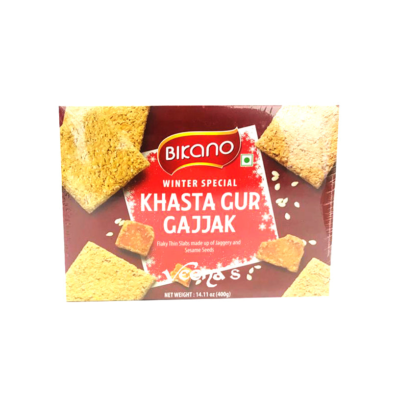 Buy Bikano Winter Special Khasta Gur Gajjak 400g at Veenas.com - Online Indian Grocery Store UK