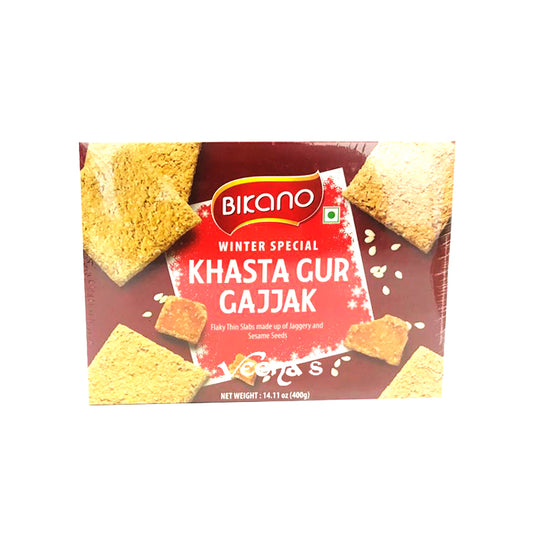 Buy Bikano Winter Special Khasta Gur Gajjak 400g at Veenas.com - Online Indian Grocery Store UK