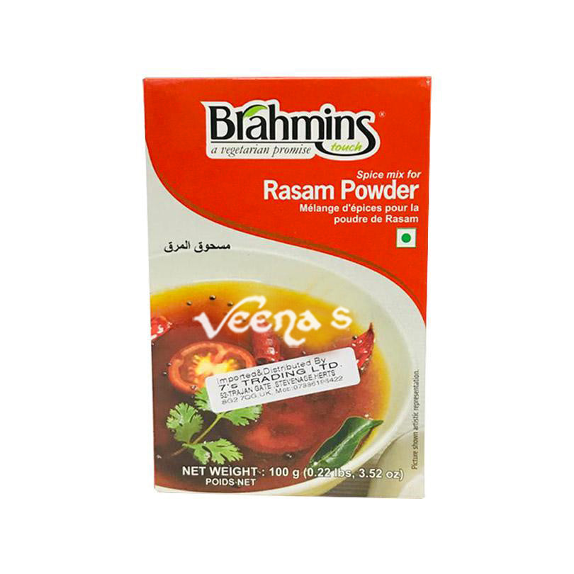 Buy Brahmins Rasam Powder 100g at Veenas.com - Online Indian Grocery Store UK