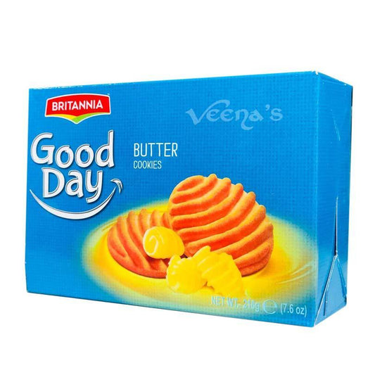 Buy Britannia Good Day Butter Cookies 216g at Veenas.com - Online Indian Grocery Store UK