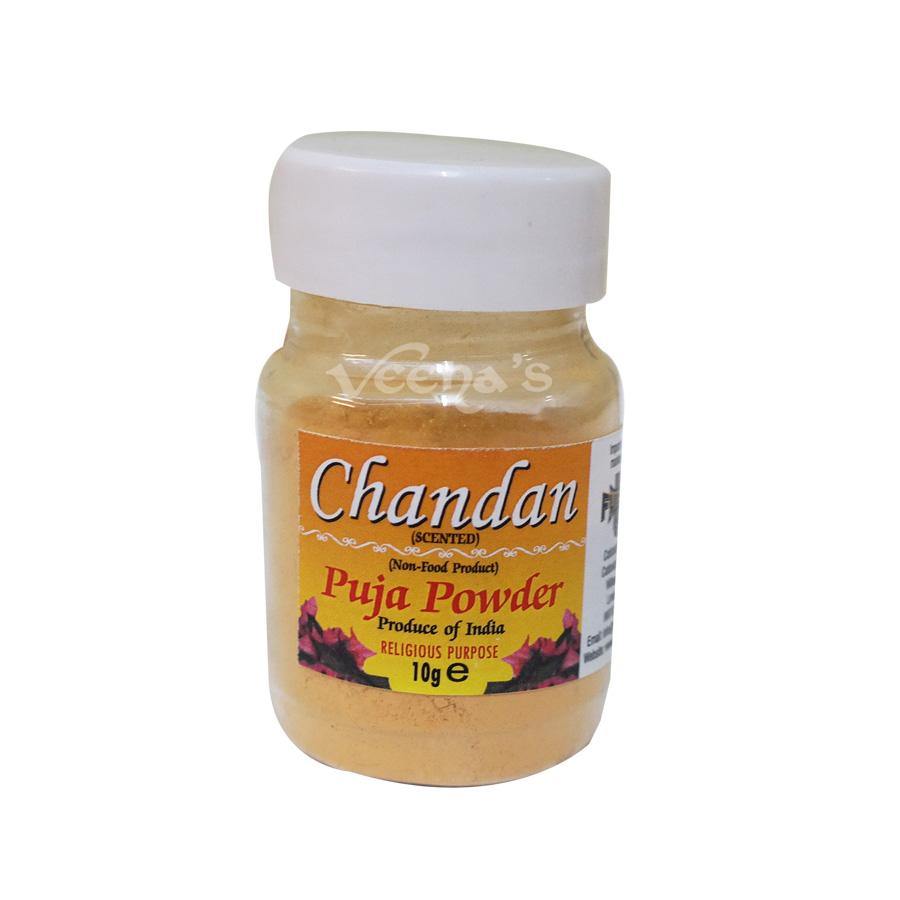 Buy Chandan (Scented) Puja Powder 10g at Veenas.com - Online Indian Grocery Store UK