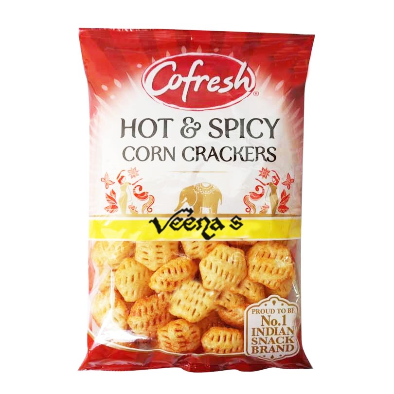 Buy Cofresh Hot & Spicy Corn Crackers at Veenas.com - Online Indian Grocery Store UK
