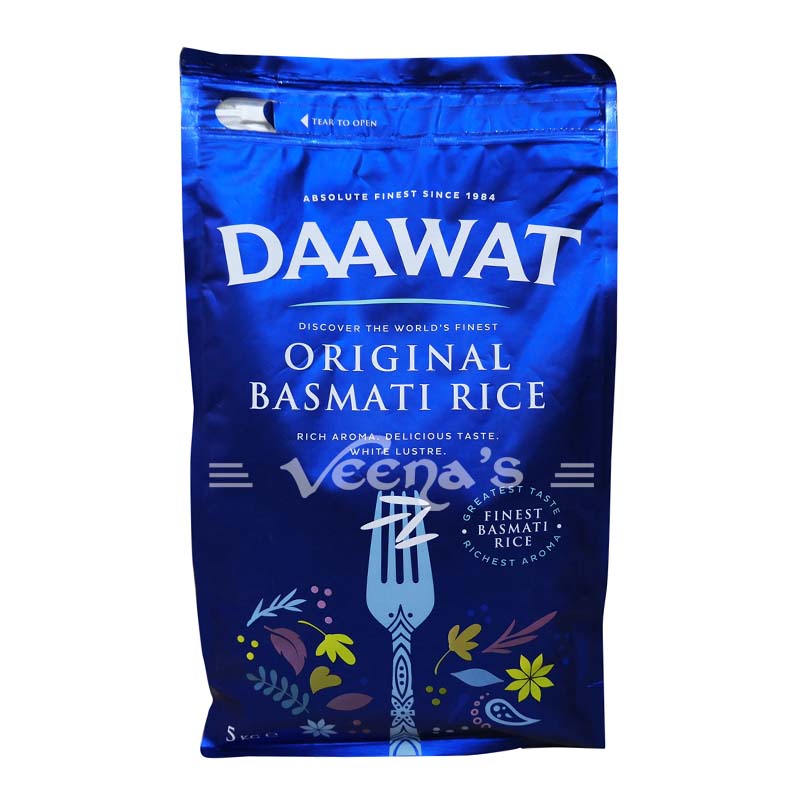 Buy Daawat Traditional Basmati Rice (Blue) 5kg at Veenas.com - Online Indian Grocery Store UK