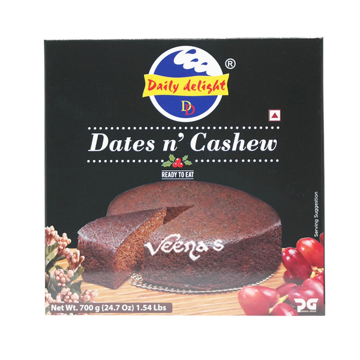Buy Daily Delight Dates n' Cashew 700g at Veenas.com - Online Indian Grocery Store UK