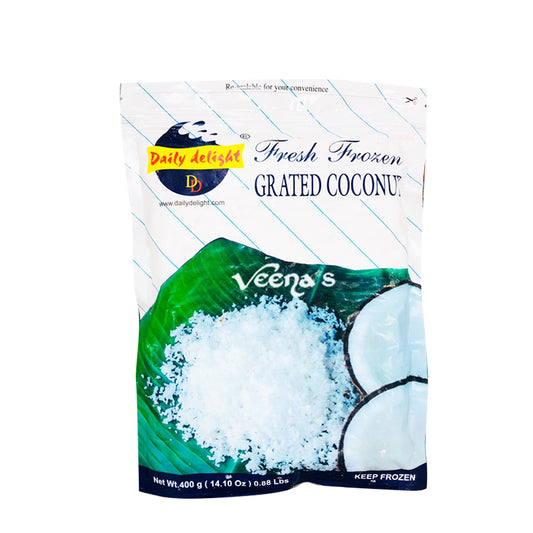 Buy Daily Delight Grated Coconut 400g at Veenas.com - Online Indian Grocery Store UK