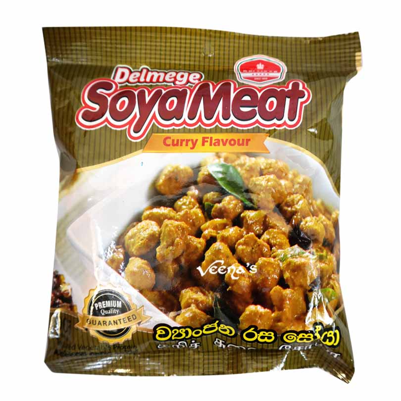 Buy Delmege Soya Meat Curry Flavour 90g at Veenas.com - Online Indian Grocery Store UK