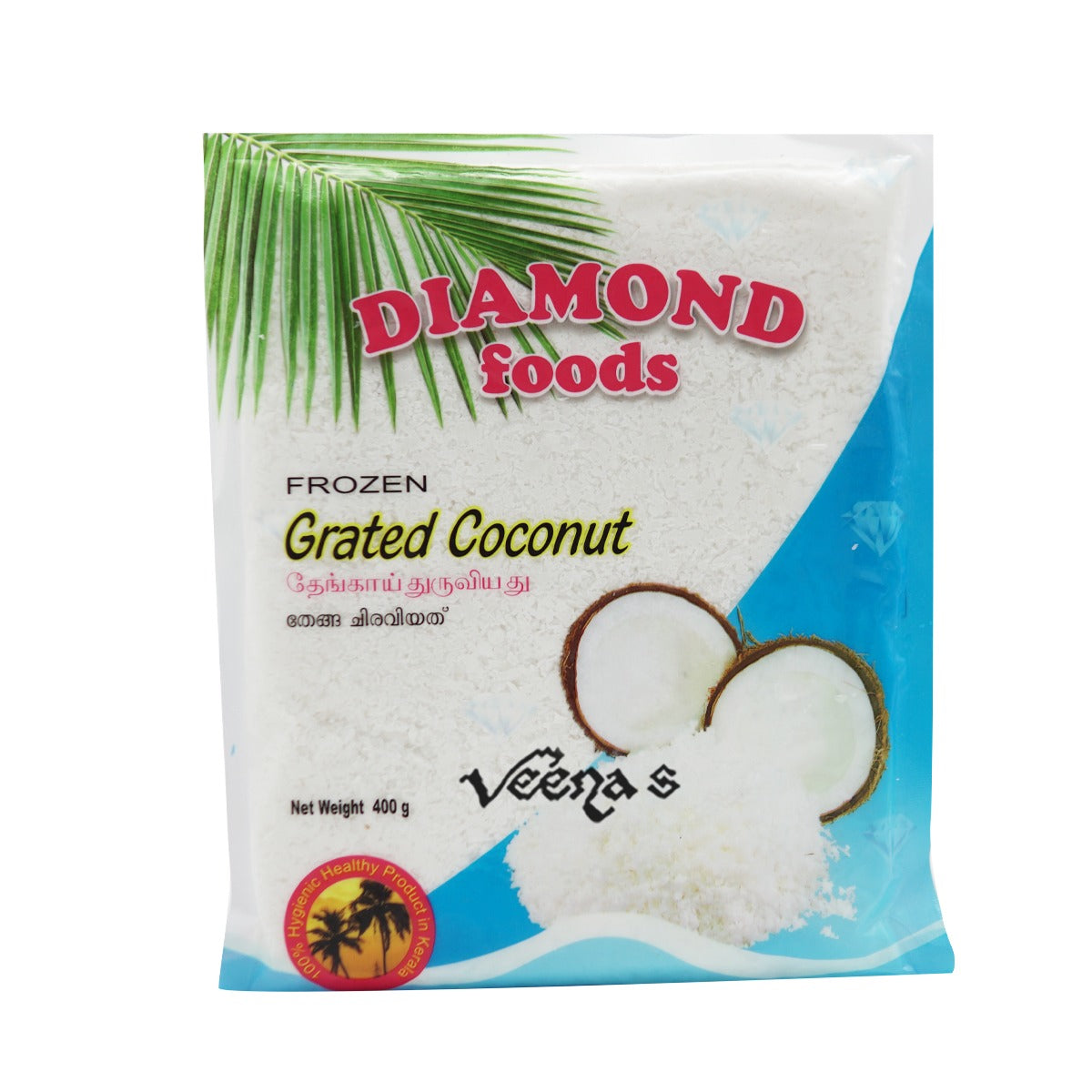 Buy Diamond Frozen Grated Coconut 400g at Veenas.com - Online Indian Grocery Store UK