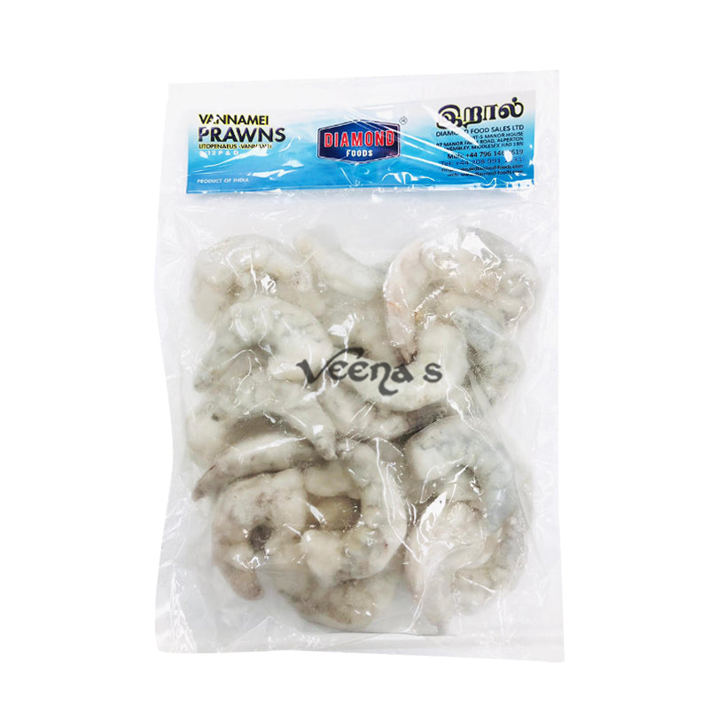 Buy Diamond Vannamei Prawn 8/12 P&D 1kg at Veenas.com - Online Indian Grocery Store UK