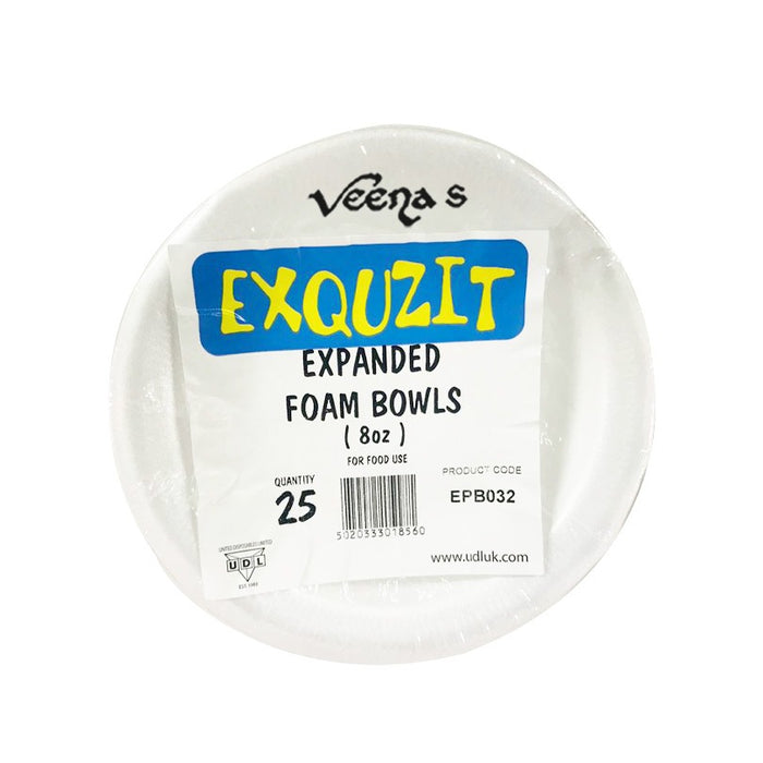 Udl Exquzit Expanded Foam Bowls 80z (EPB032)
