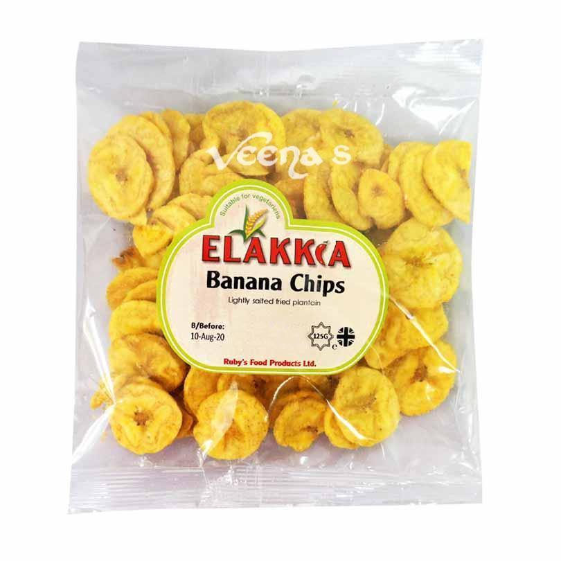 Buy Elakkia Banana Chips 125g at Veenas.com - Online Indian Grocery Store UK