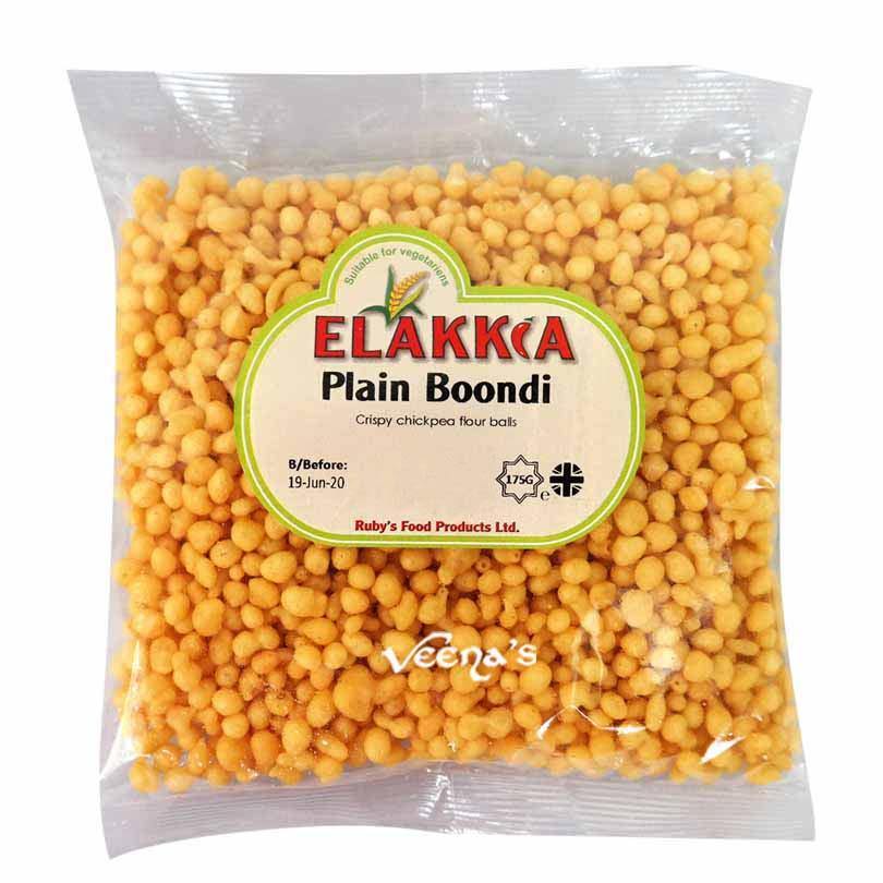 Buy Elakkia Plain Boondi 175g at Veenas.com - Online Indian Grocery Store UK