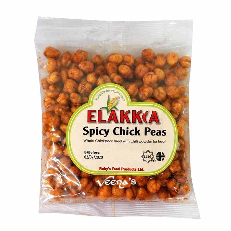 Buy Elakkia Spicy Chick Peas 175g at Veenas.com - Online Indian Grocery Store UK
