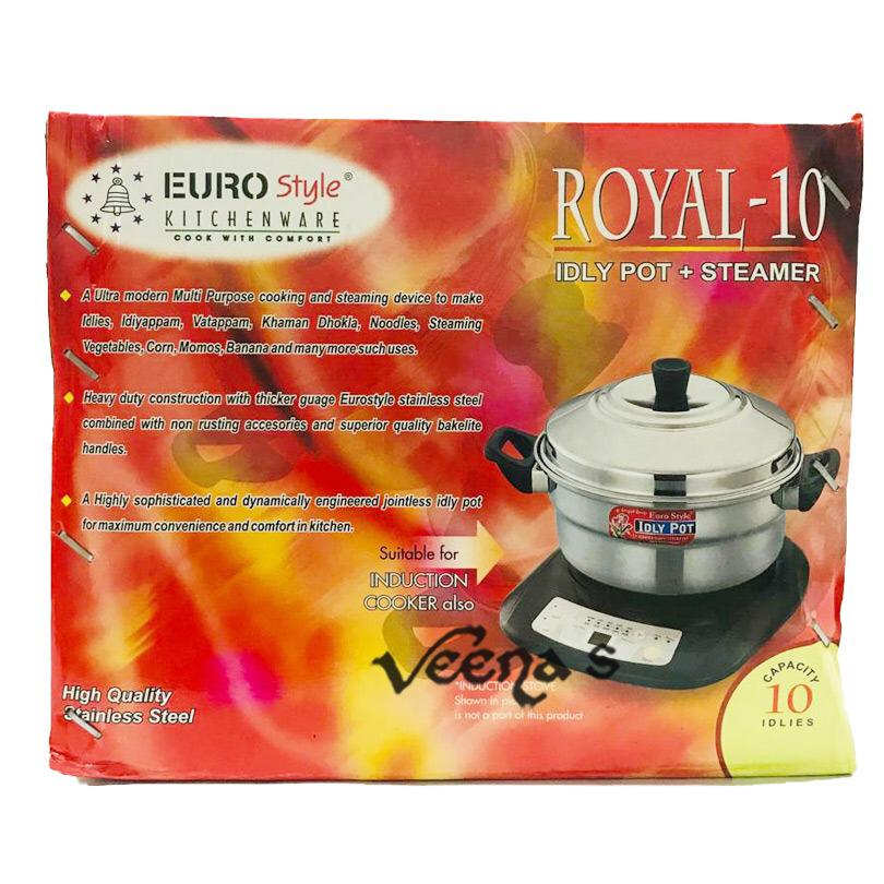 Buy Euro Style Idly Pot +Steamer 10's at Veenas.com - Online Indian Grocery Store UK