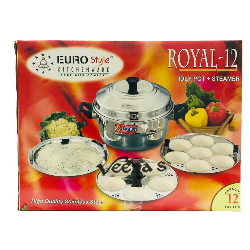 Euro Style Idly Pot+Steamer 12's