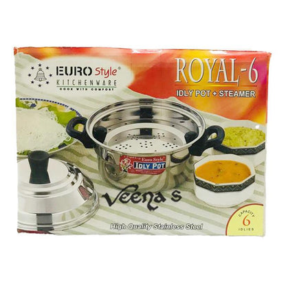 Euro Style Idly Pot +Steamer 6's