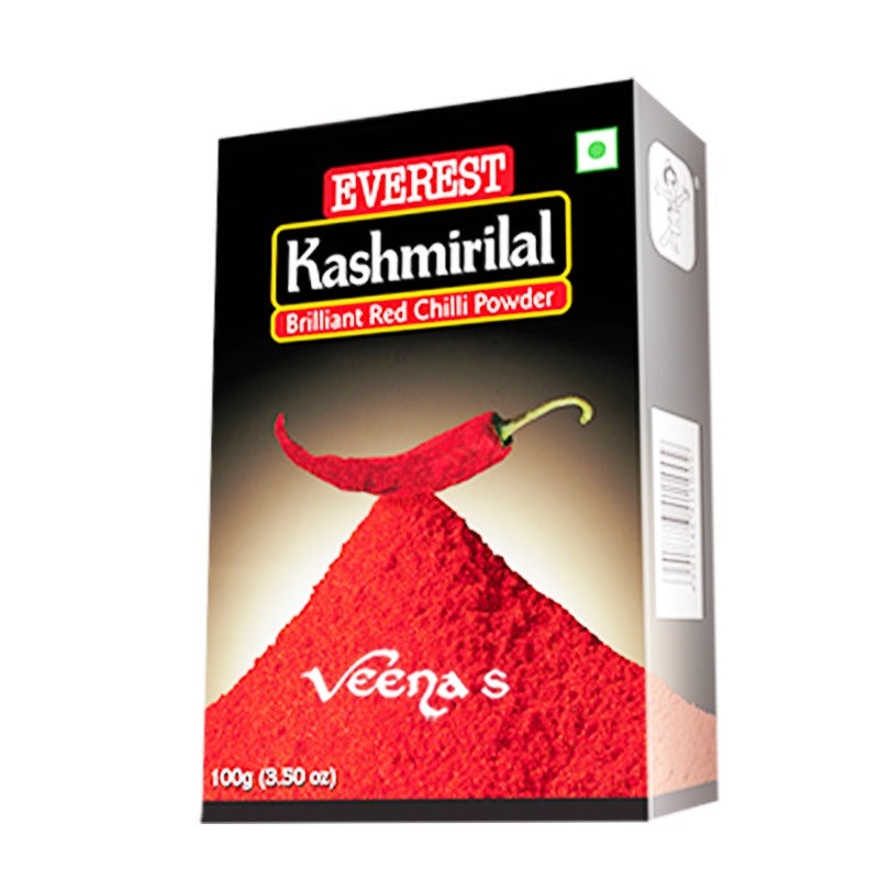 Buy Everest Kashmirilal Brilliant Red Chilli Powder 100g at Veenas.com - Online Indian Grocery Store UK