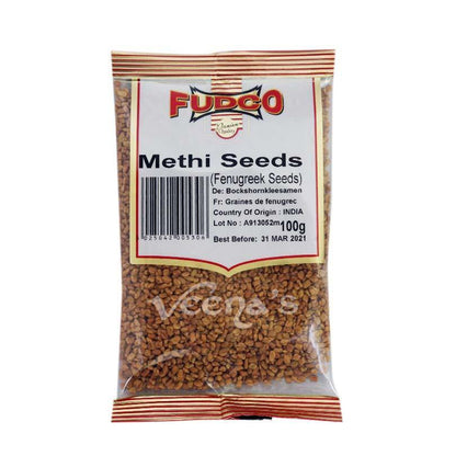 Buy Fudco Methi Seeds 100g at Veenas.com - Online Indian Grocery Store UK