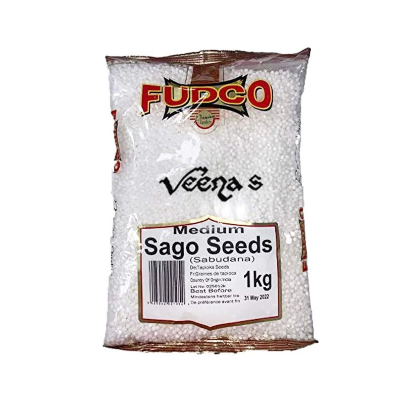 Buy Fudco Sago Seeds Medium 1kg at Veenas.com - Online Indian Grocery Store UK