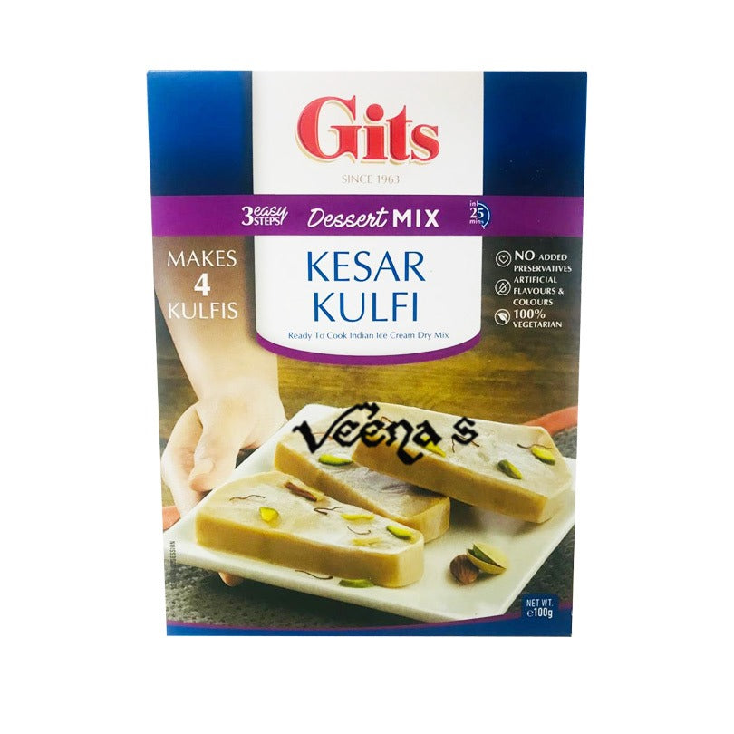 Buy Gits Kesar Kulfi Dessert Mix 100g at Veenas.com - Online Indian Grocery Store UK