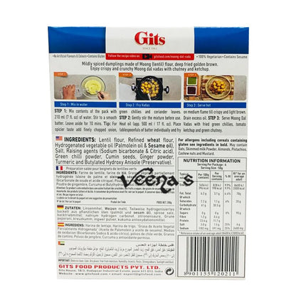 Buy Gits Moong Dal Vada Mix 200g at Veenas.com - Online Indian Grocery Store UK